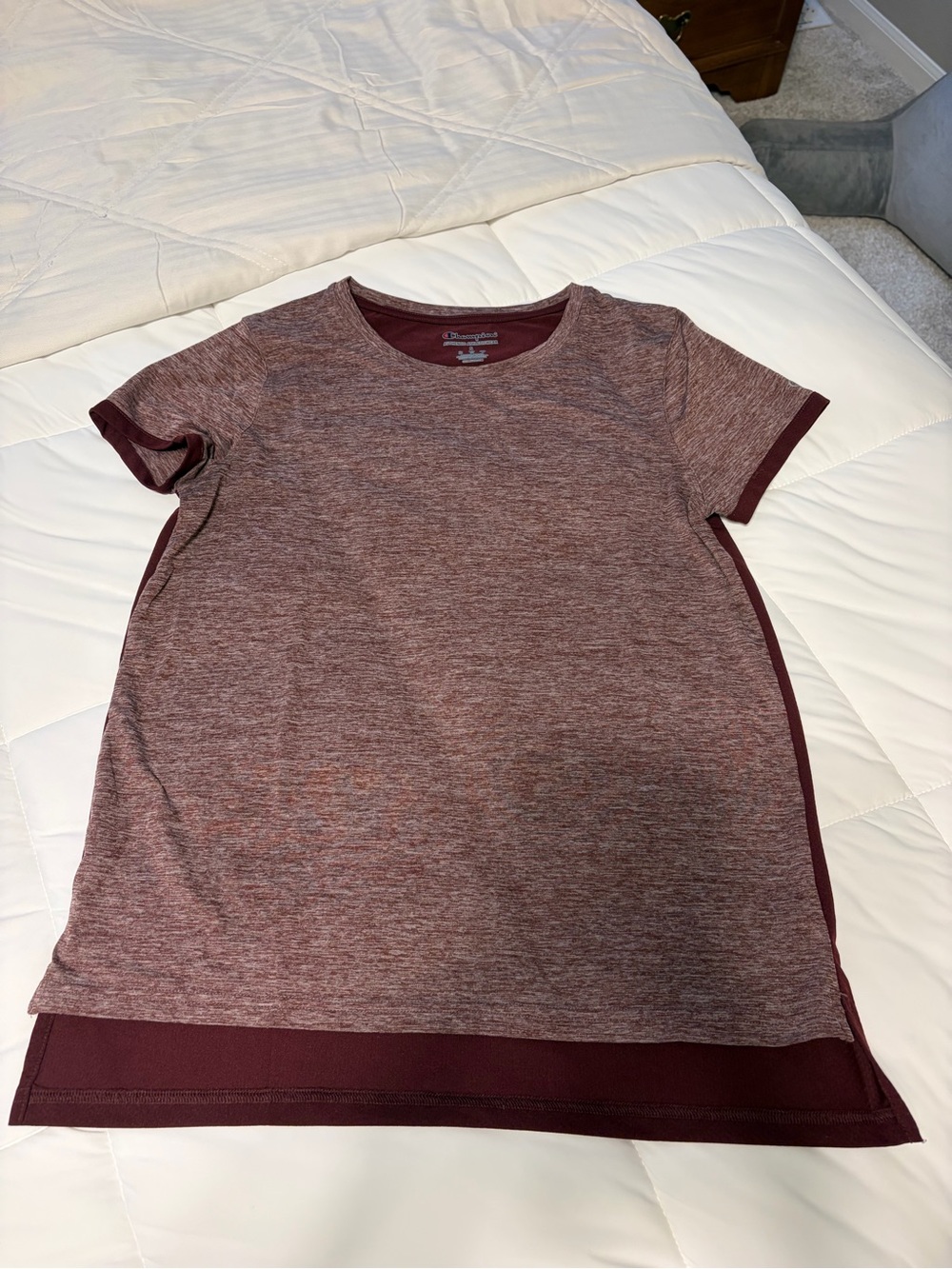 Champion Marled Wine Crewneck Tee